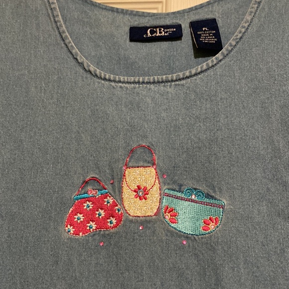 NWT…Adorable Meets Comfy Jean Dress Size PL - Picture 2 of 6